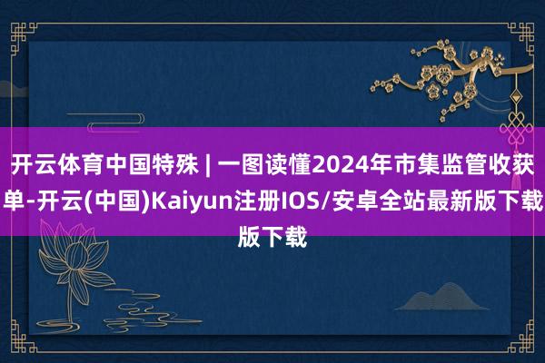 开云体育中国特殊 | 一图读懂2024年市集监管收获单-开云(中国)Kaiyun注册IOS/安卓全站最新版下载