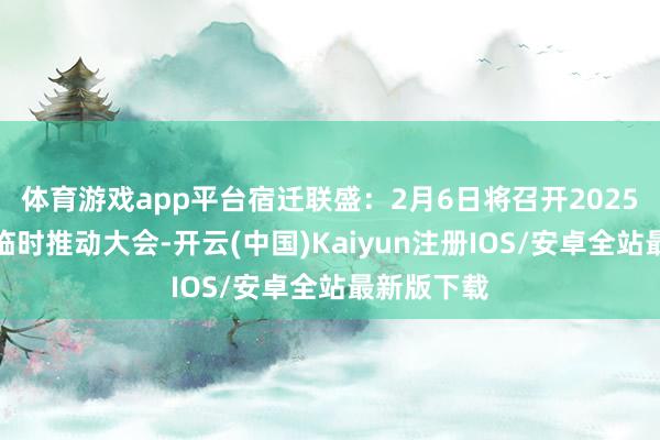 体育游戏app平台宿迁联盛：2月6日将召开2025年第一次临时推动大会-开云(中国)Kaiyun注册IOS/安卓全站最新版下载