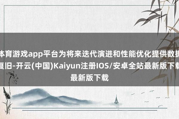 体育游戏app平台为将来迭代演进和性能优化提供数据复旧-开云(中国)Kaiyun注册IOS/安卓全站最新版下载