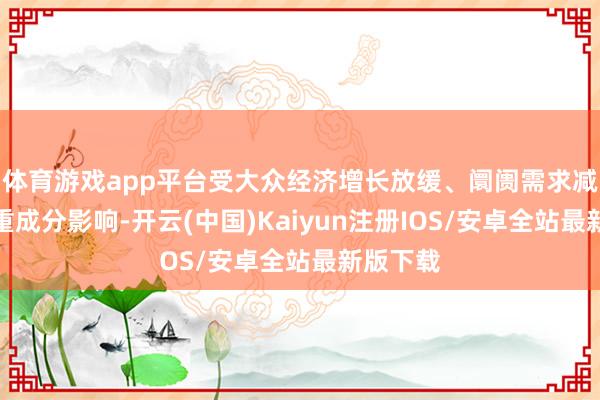 体育游戏app平台受大众经济增长放缓、阛阓需求减少等多重成分影响-开云(中国)Kaiyun注册IOS/安卓全站最新版下载